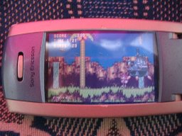 another photo of P800 running PicoDrive